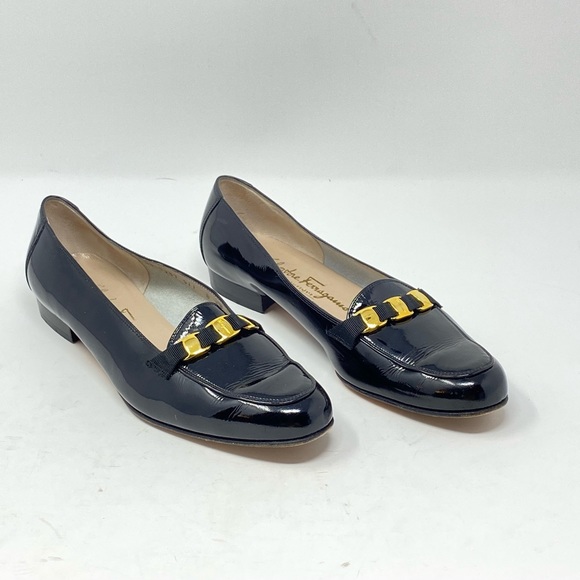 Salvatore Ferragamo Vintage Black Loafer. - Picture 6 of 11